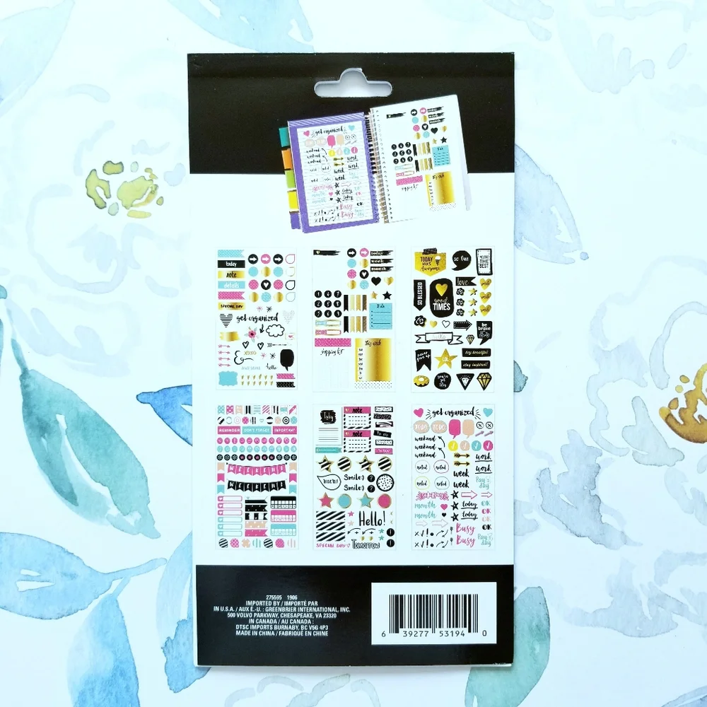 NEW! Let's Planner Get Organized Planner Sticker Book 323 Pieces